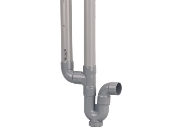 Adaptateur De Vidange Y Pour Lave-linge/lave-vaisselle - Double Connexion, 40mm, Avec Colliers De Serrage